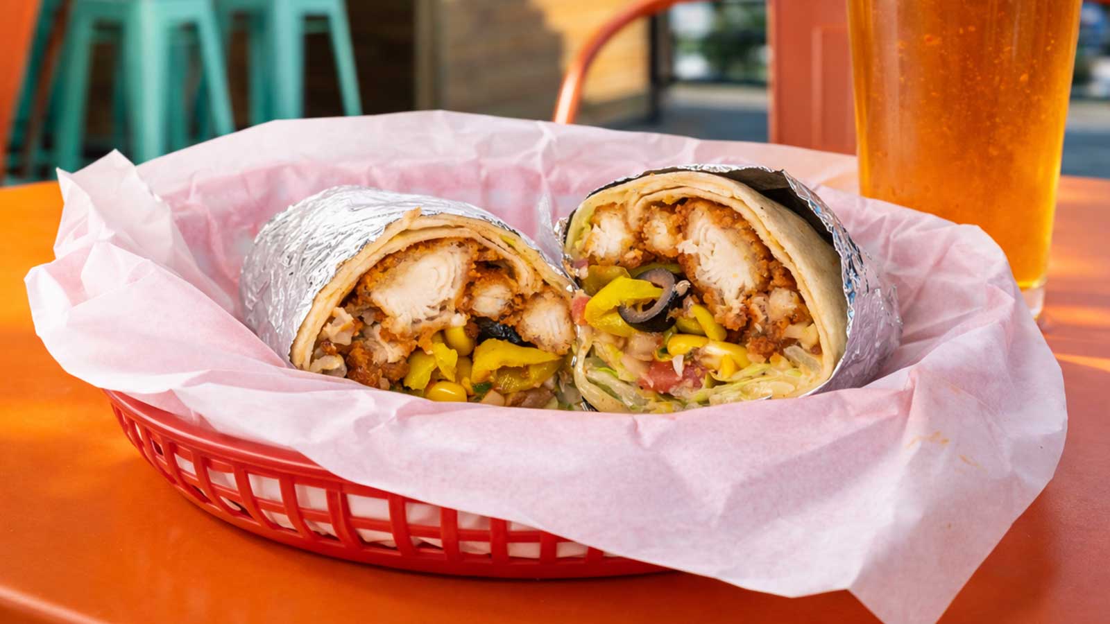 Burrito at Shine Beer Sanctuary