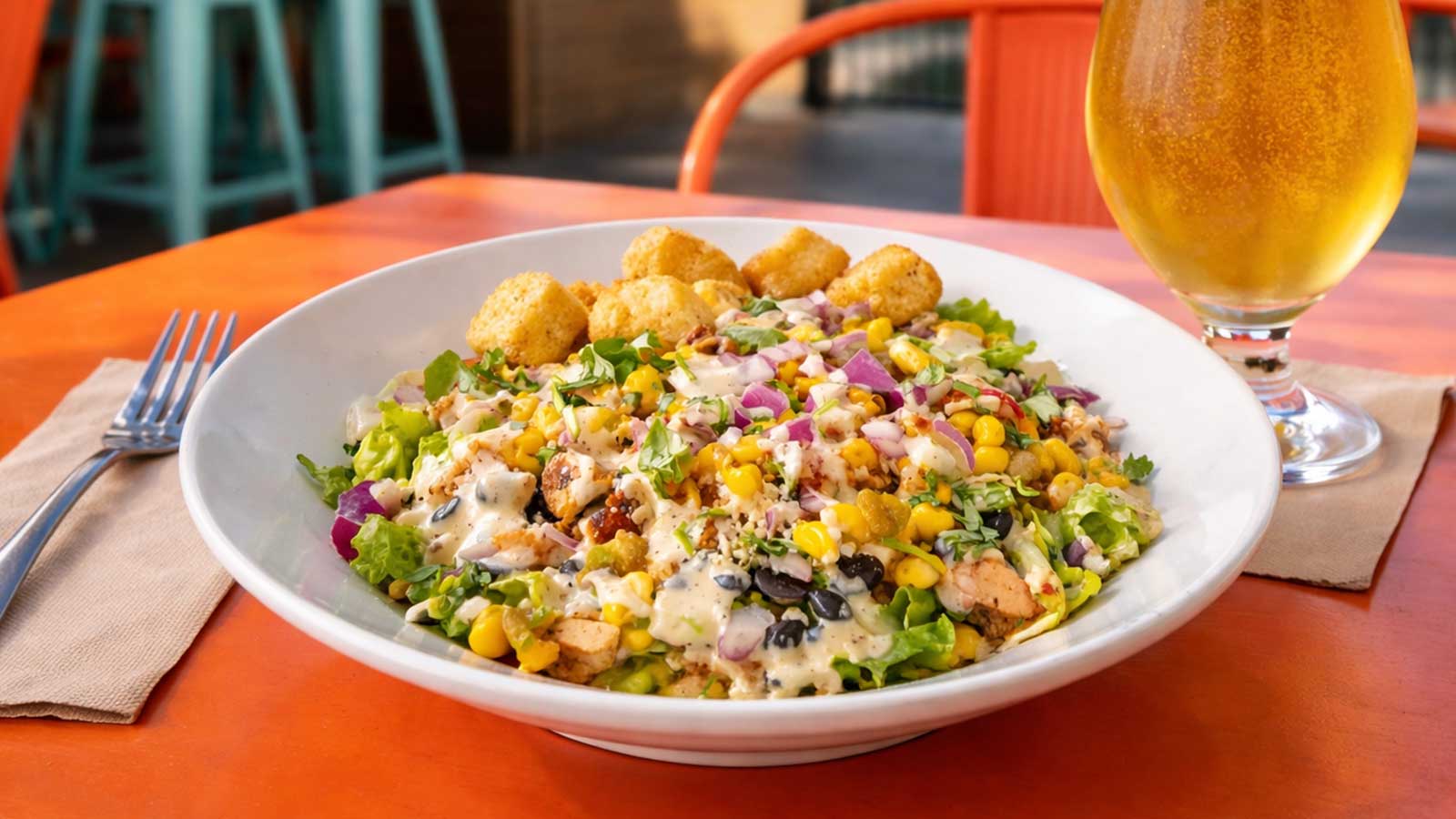 Salad at Shine Beer Sanctuary