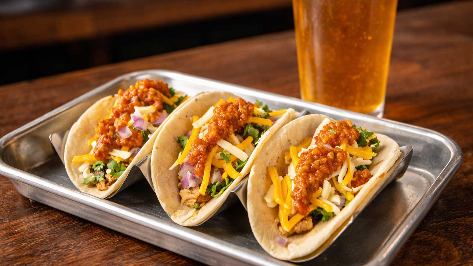 Tacos at Shine Beer Sanctuary